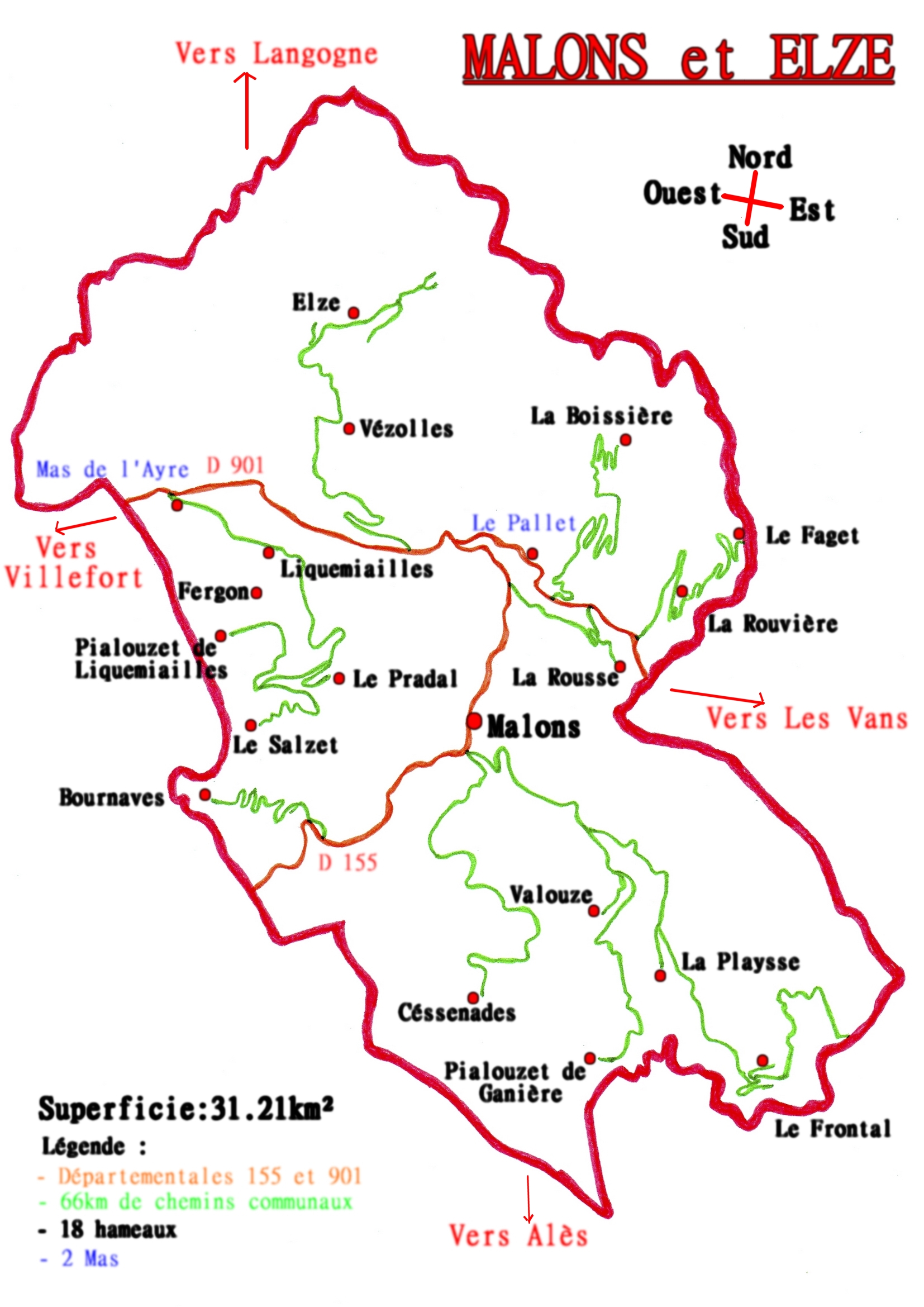 Présentation de la commune Malons et Elze